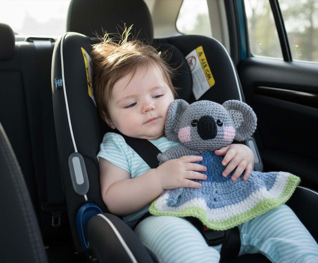 basil koala crochet lovey