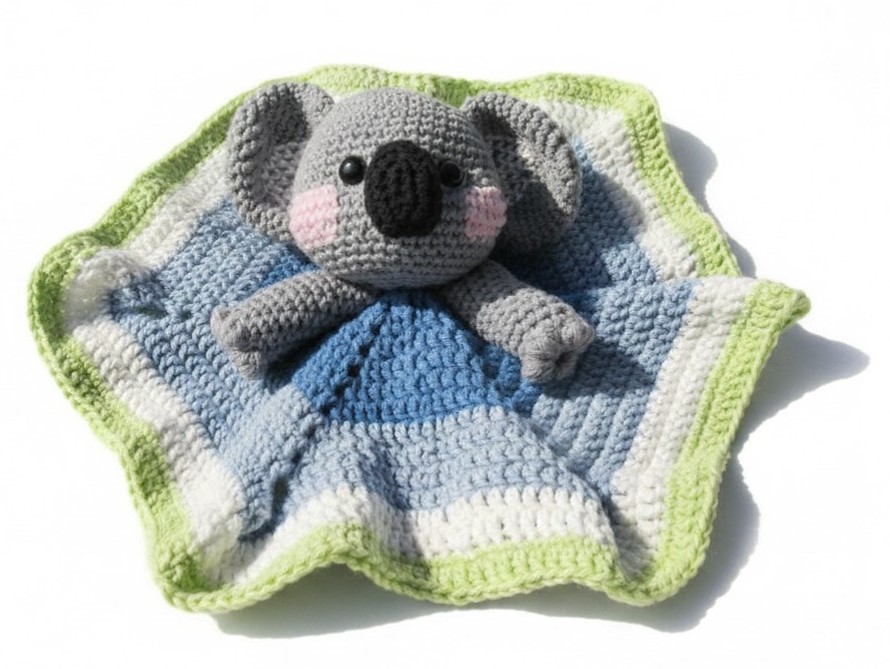 basil koala crochet lovey