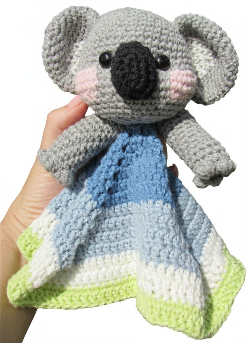 basil koala crochet lovey