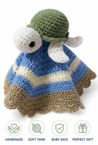 Topsy Turtle Crochet Lovey