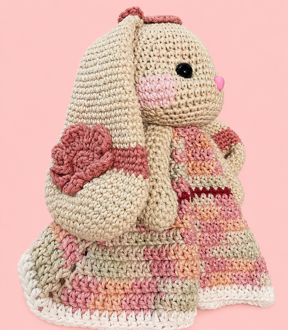 Bianca Bunny Crochet Lovey - Image 6