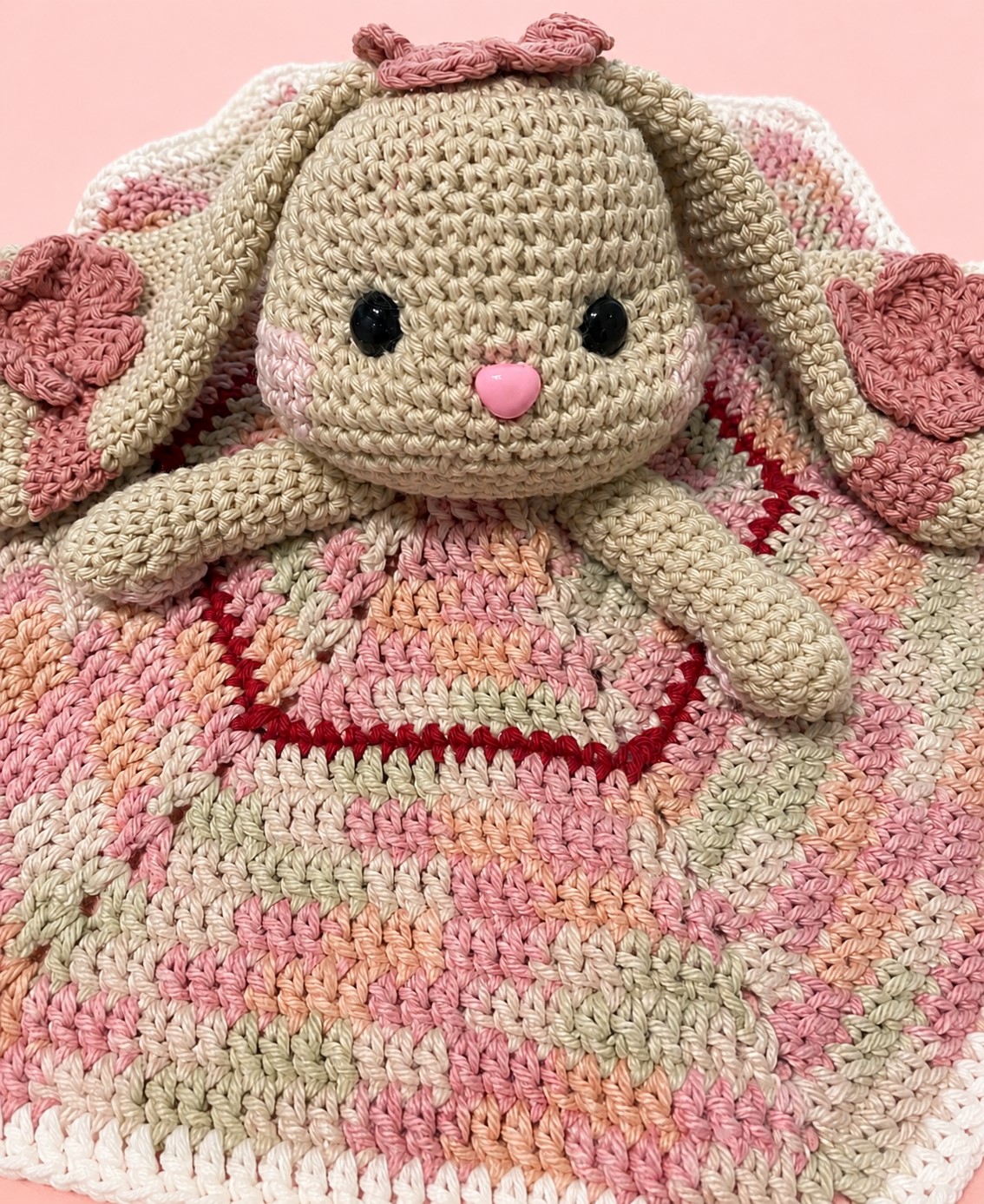 Bianca Bunny Crochet Lovey - Image 2