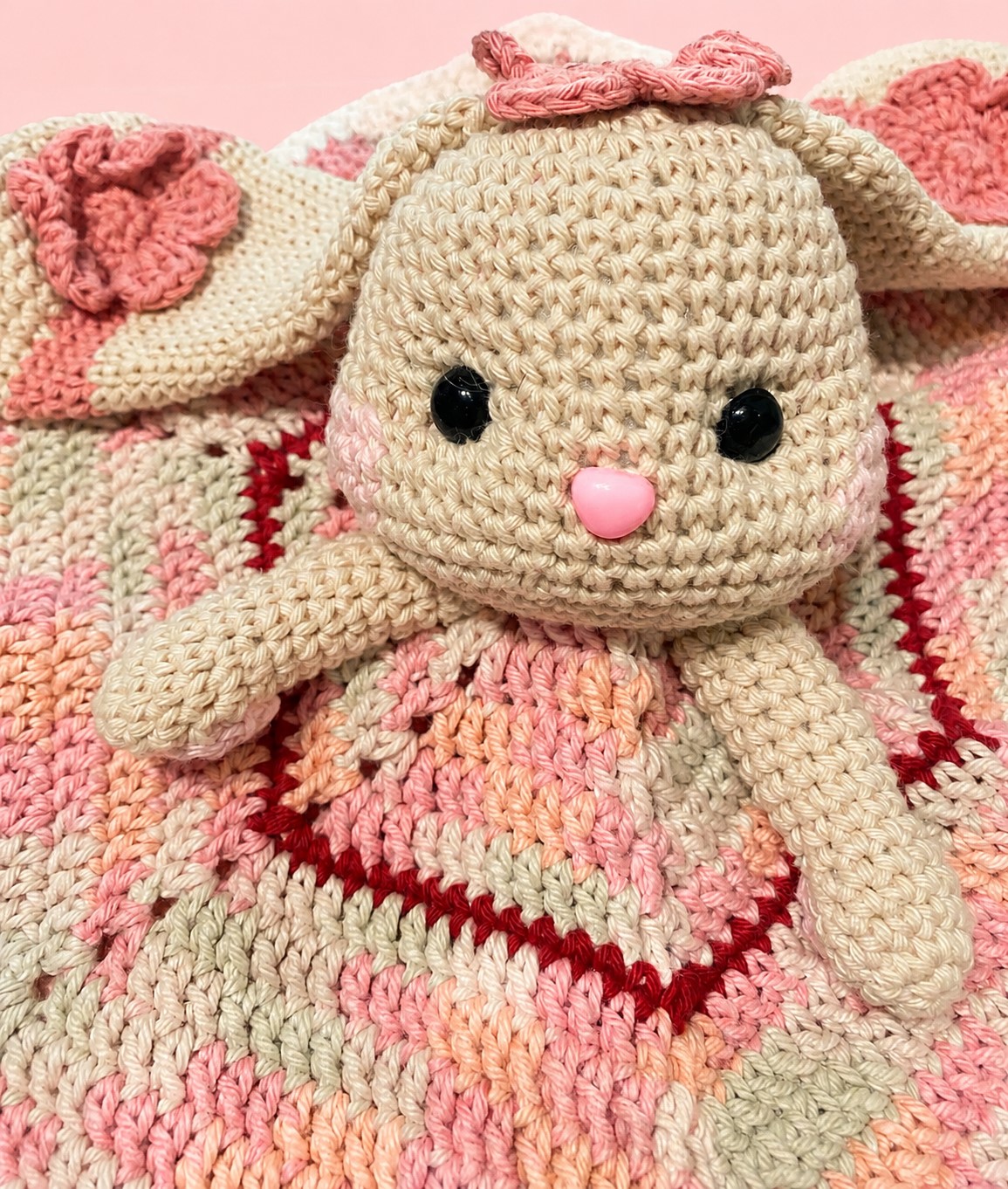 Bianca Bunny Crochet Lovey - Image 3