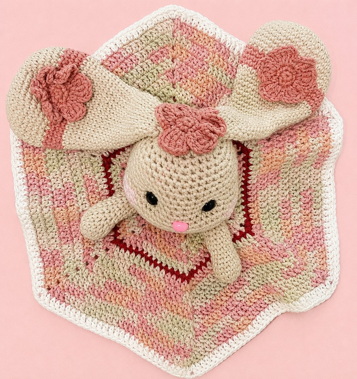 Bianca Bunny Crochet Lovey - Image 4