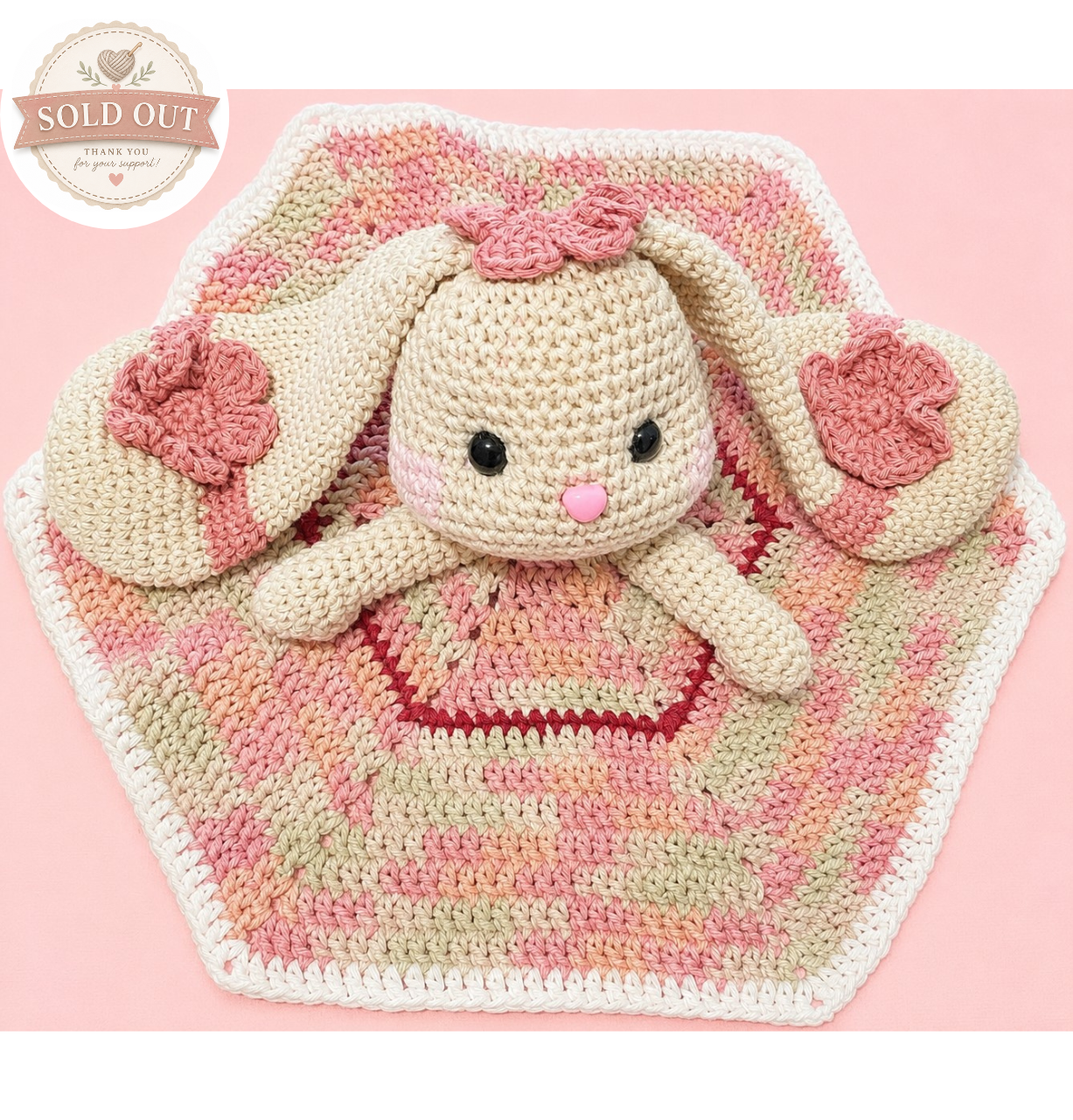 Bianca Bunny Crochet Lovey