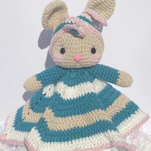 belle bunny crochet lovey
