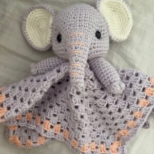 ella elephant crochet lovey