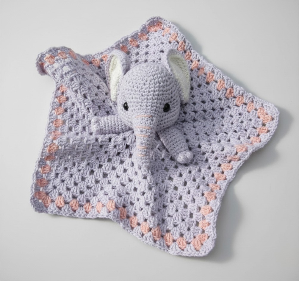 ella elephant crochet lovey