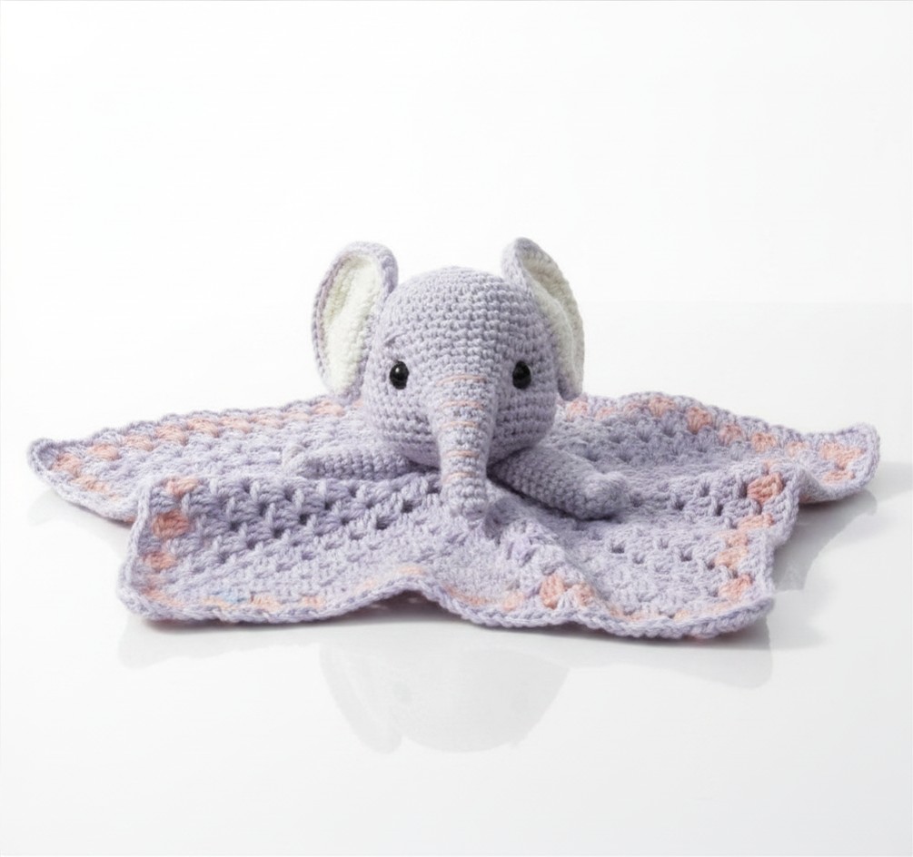 ella elephant crochet lovey