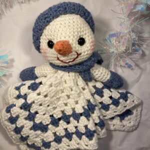 simon snowman crochet lovey