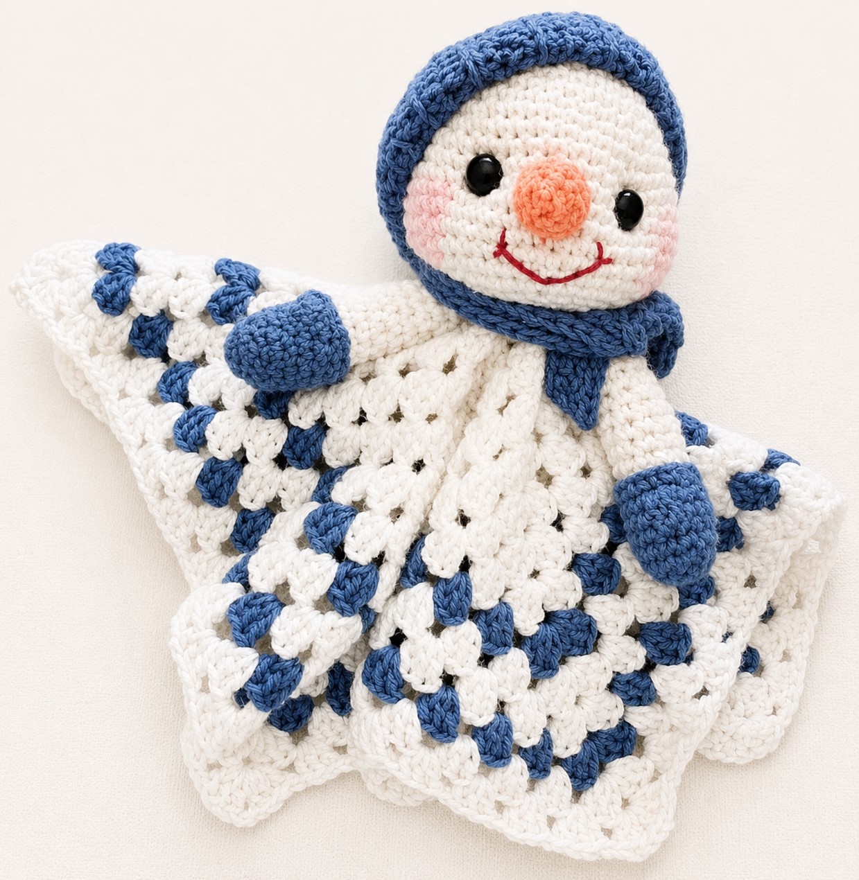 Simon Snowman Crochet Lovey - Image 2