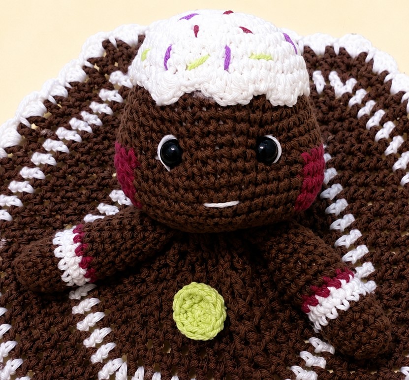 Ginny Gingerbread Crochet Lovey - Image 2