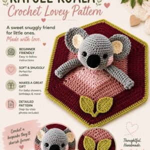 Kaycee Koala Crochet Lovey Pattern
