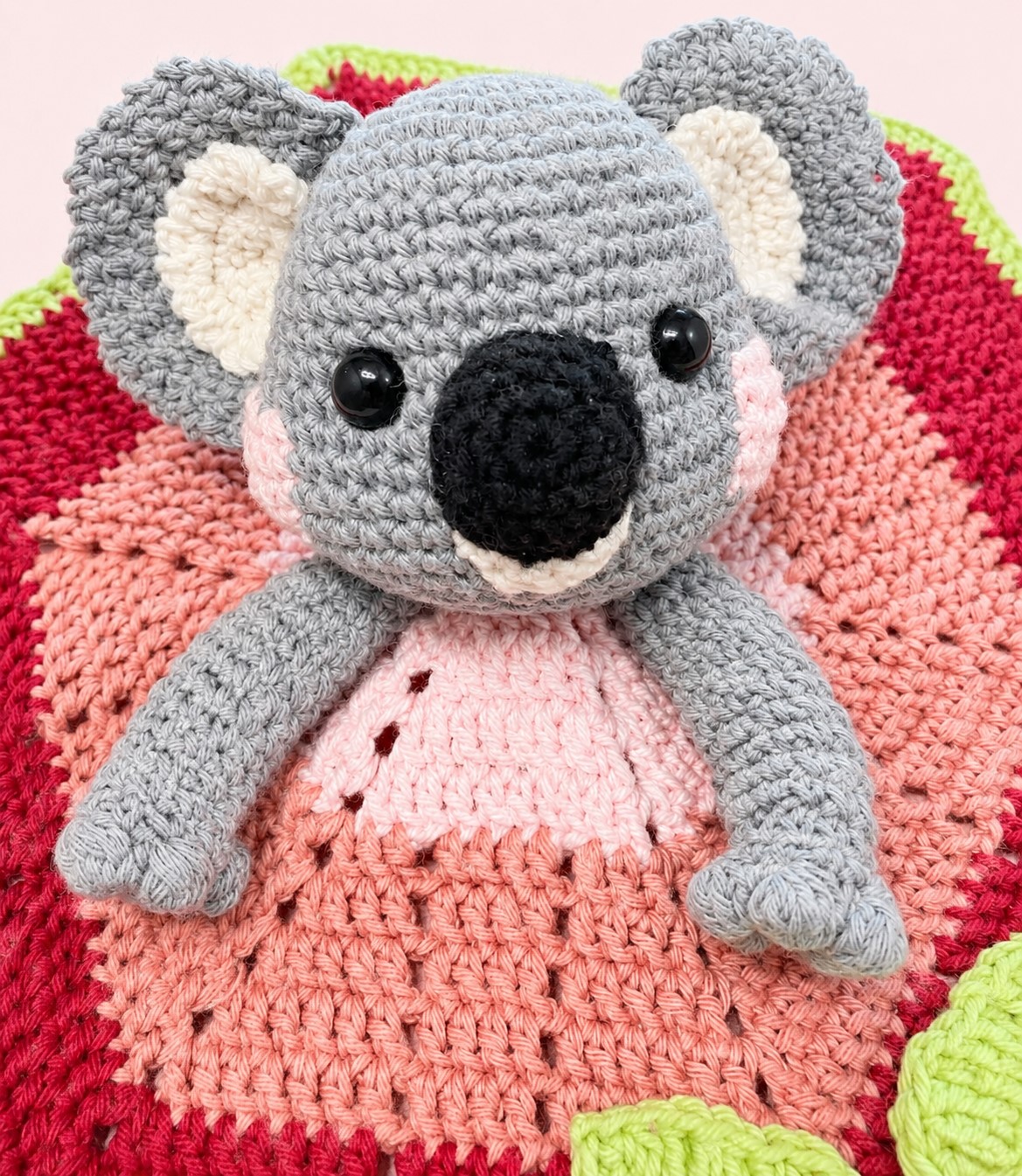 Kaycee Koala Crochet Lovey - Image 3