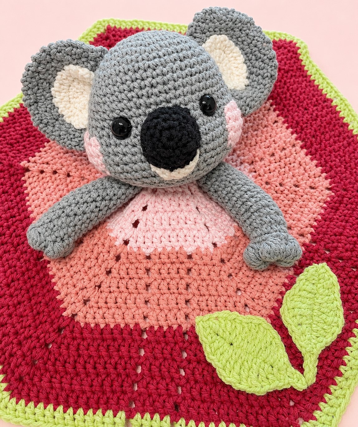 Kaycee Koala Crochet Lovey - Image 6