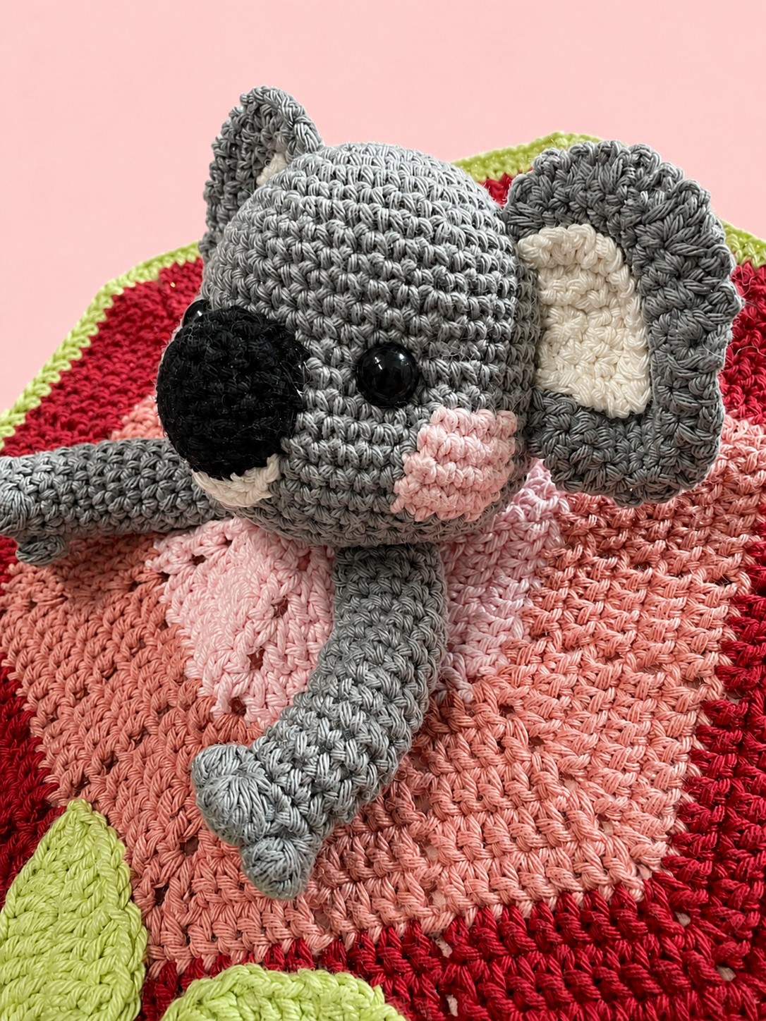 Kaycee Koala Crochet Lovey - Image 8