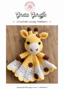 Greta Giraffe Crochet Lovey | Amigurumi Crochet Pattern (PDF Download)