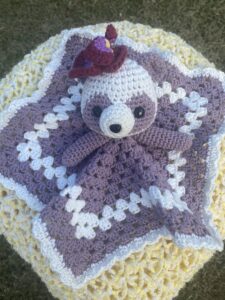Pansy Panda Crochet Lovey